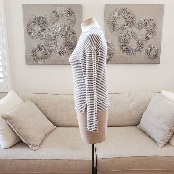 Norstrom BP Stripe Knit Mock Neck Top size Small - Picture 6 of 11